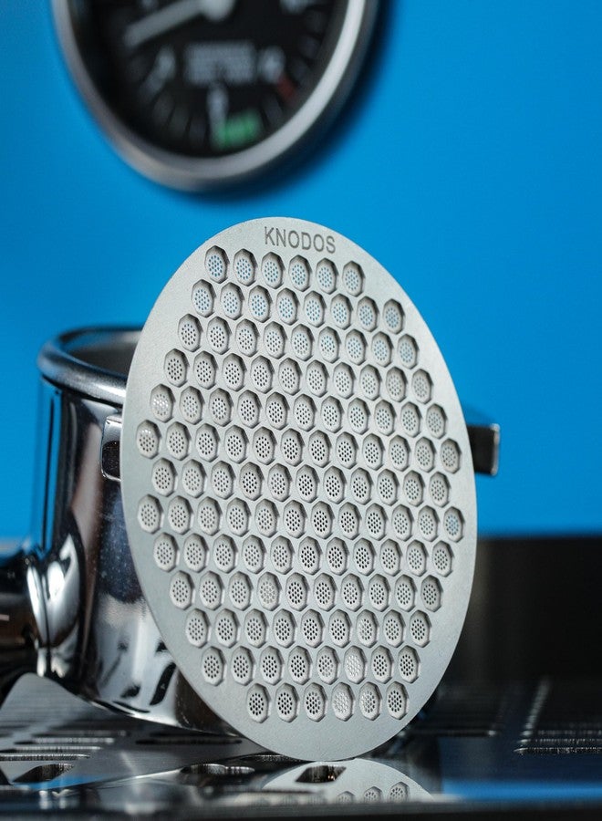 KNODOS Espresso Puck Screen 54mm - Stainless Steel Ultra Thin Disk Plate Mesh Espresso Filter Perfect Fit With Breville Barista Express, Pro, Touch, Bambino, Infuser, Easy Clean Design (Silver, 54mm) - Image 4